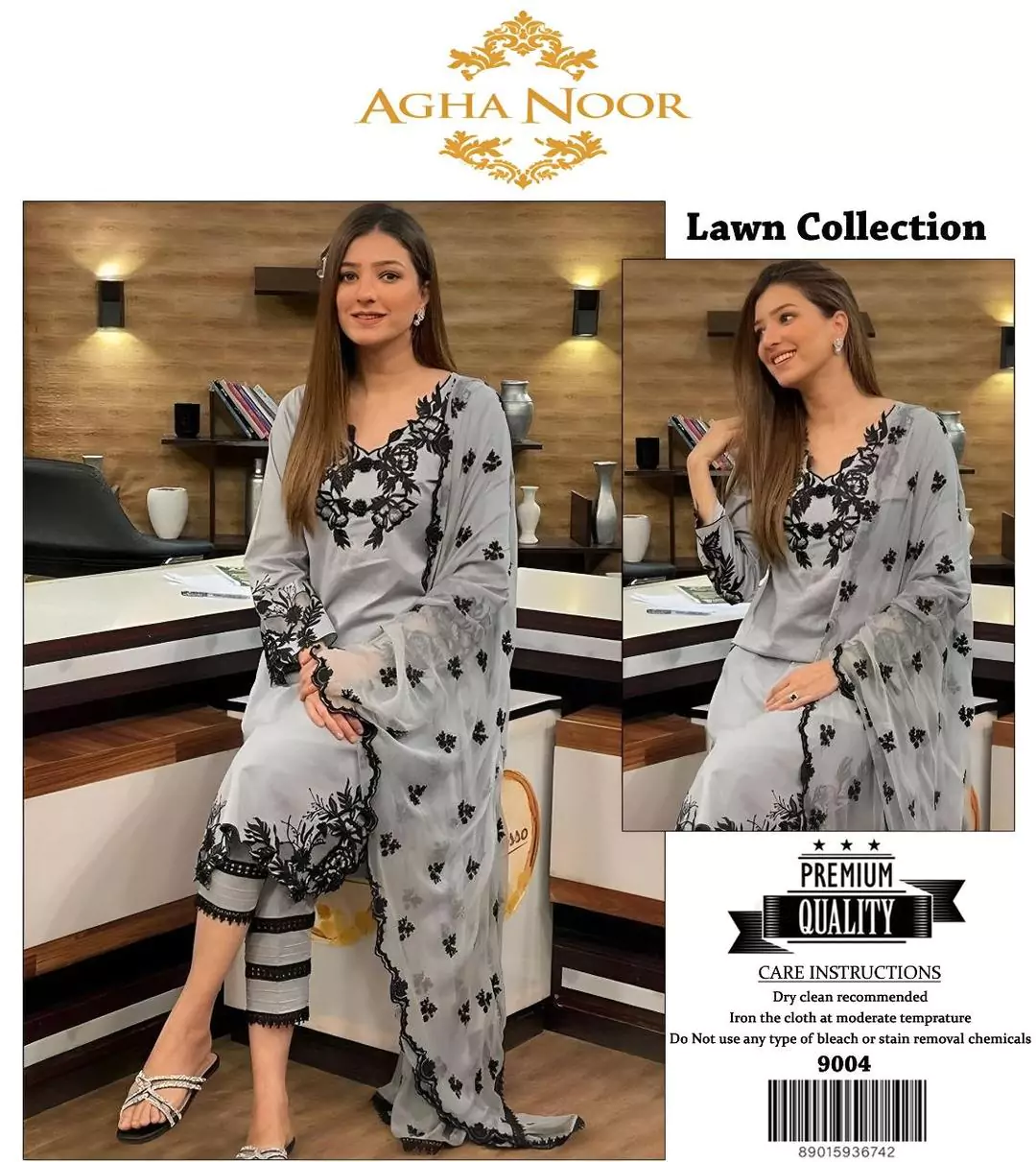 Agha Noor 3 Pcs Women