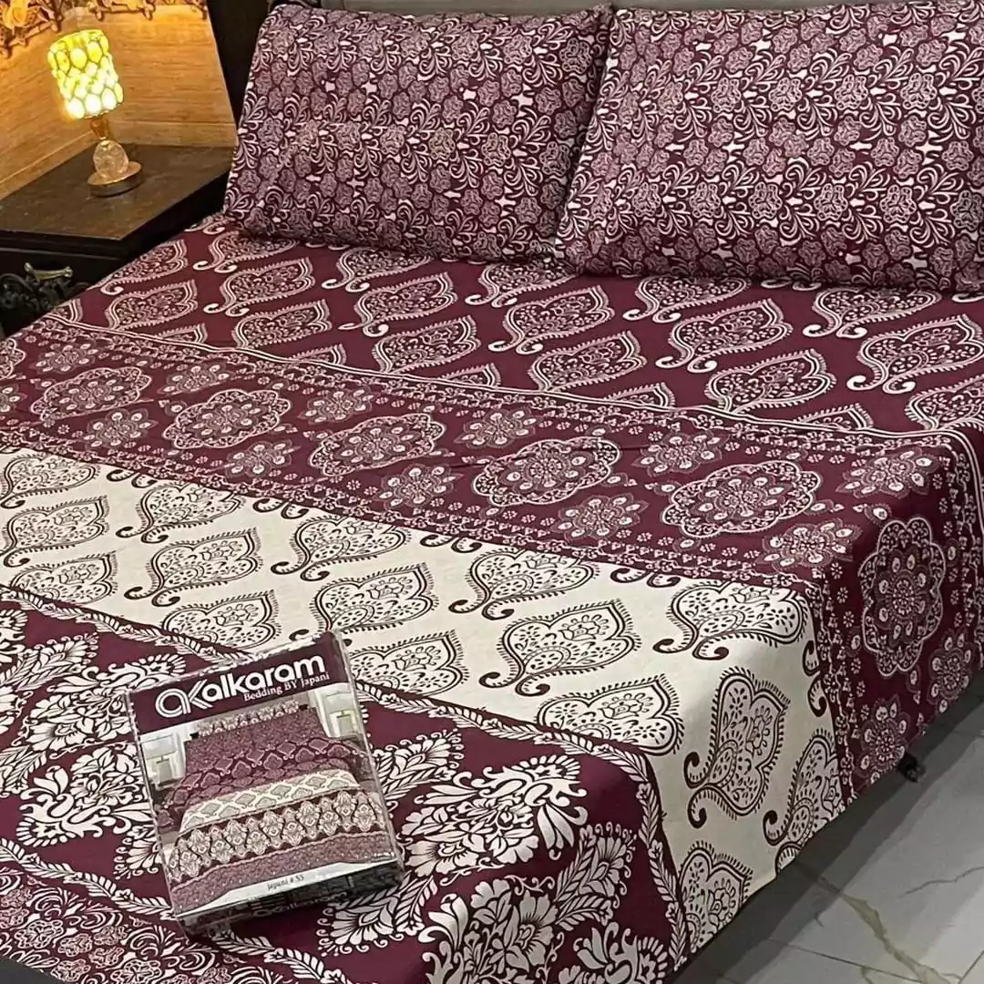 Alkaram 3 Pcs Mix Cotton Printed