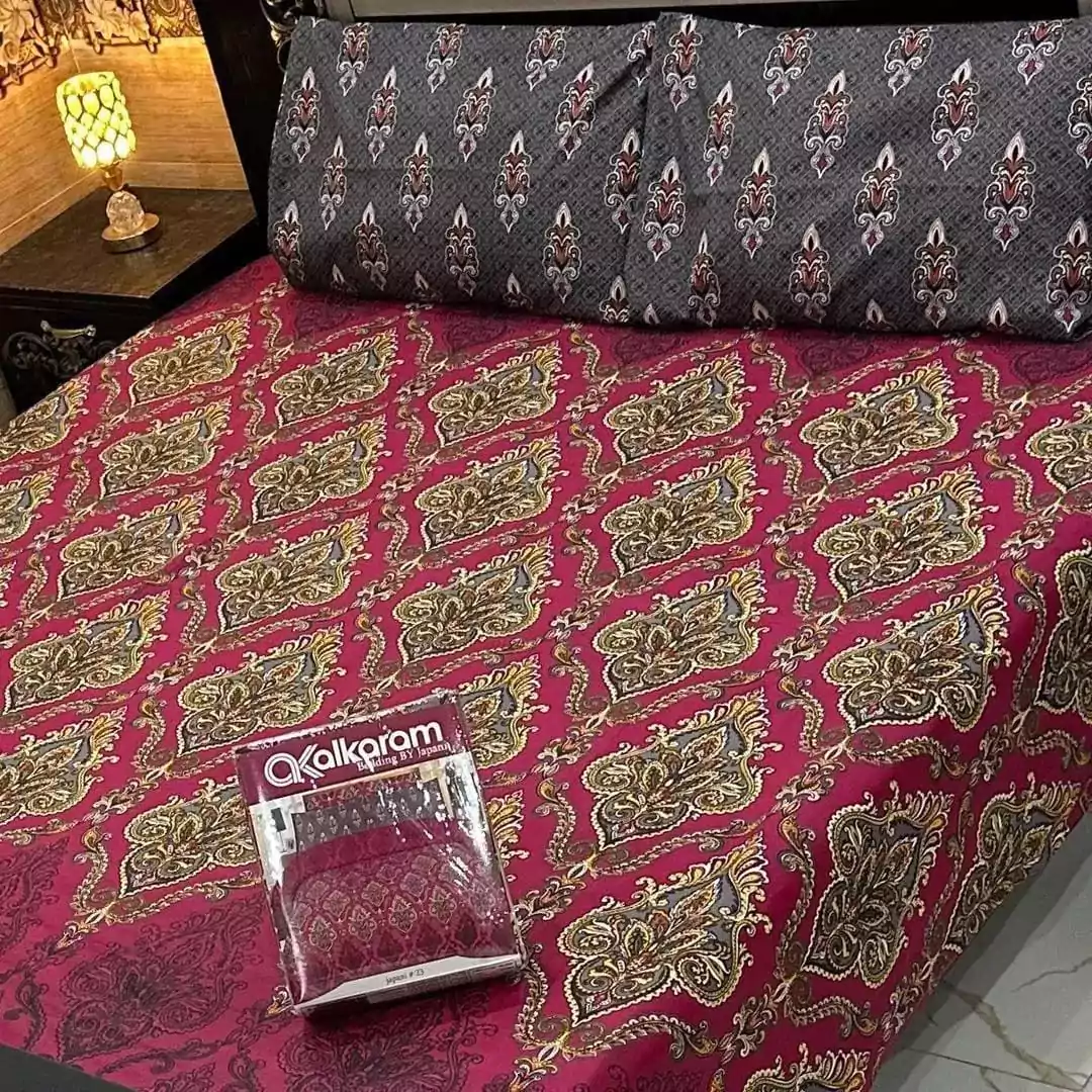 Alkaram 3 Pcs Mix Cotton Printed