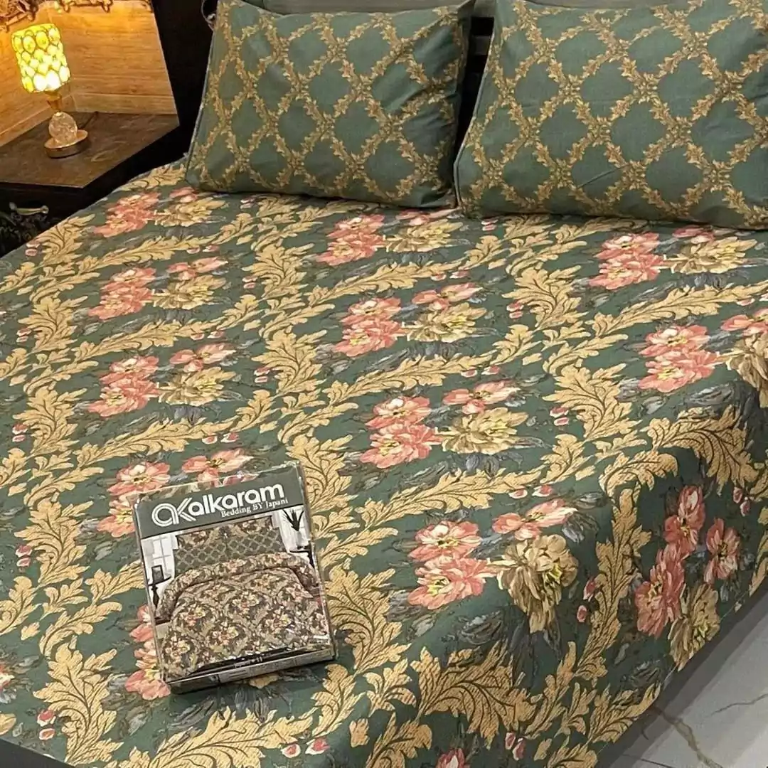 Alkaram 3 Pcs Mix Cotton Printed