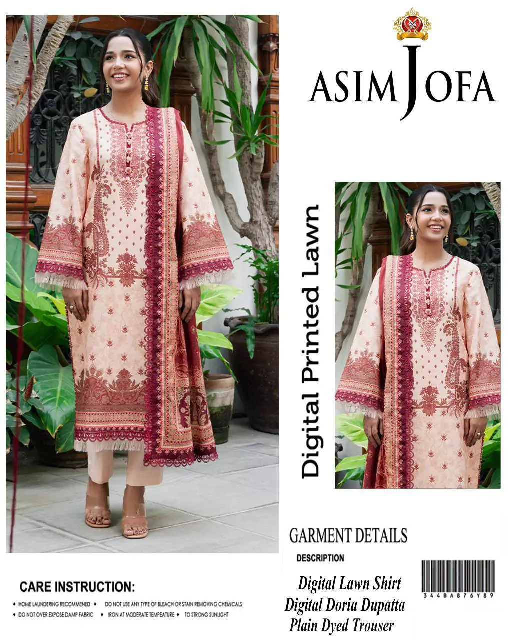 Asim Jofa 3 Pcs Women