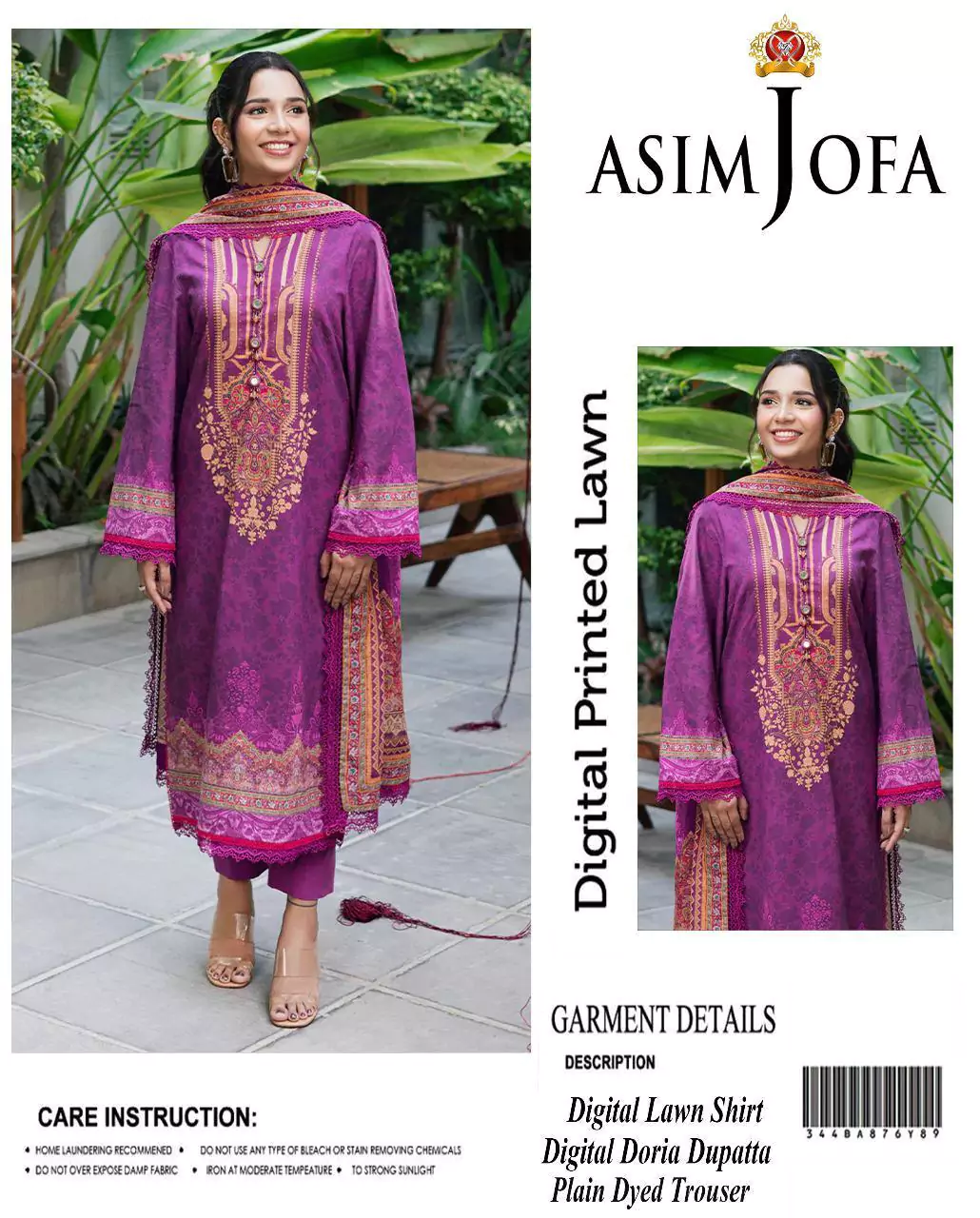 Asim Jofa 3 Pcs Women