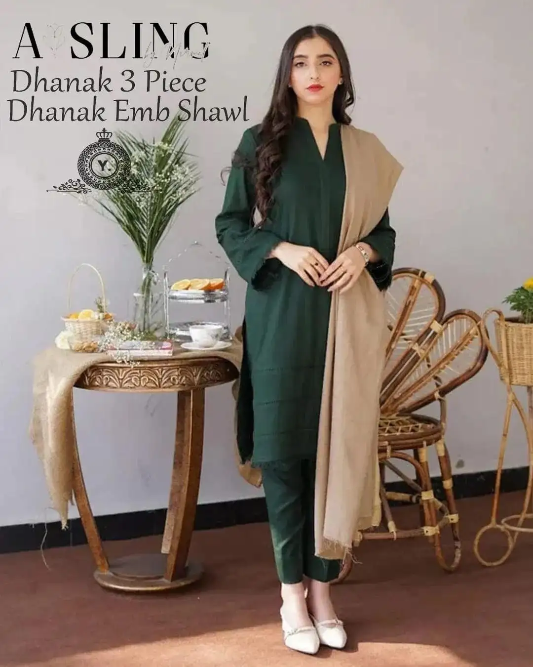 Asling Dyot Most Hit Article 3 Pcs Unstitched Embroidered Suit VW460
