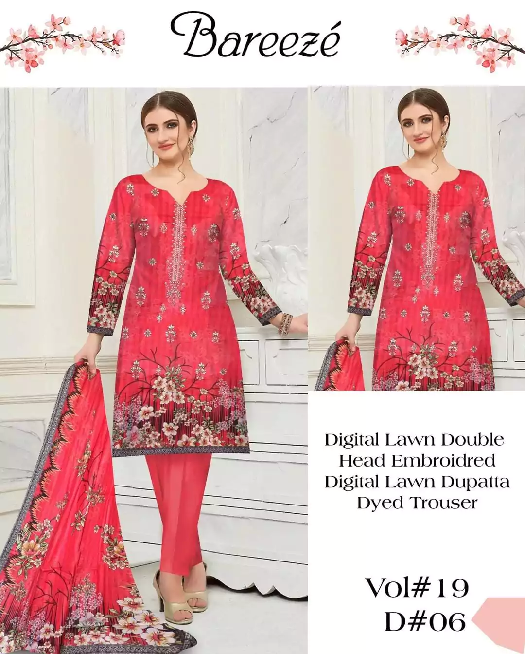 Bareeze 3 Pcs Women