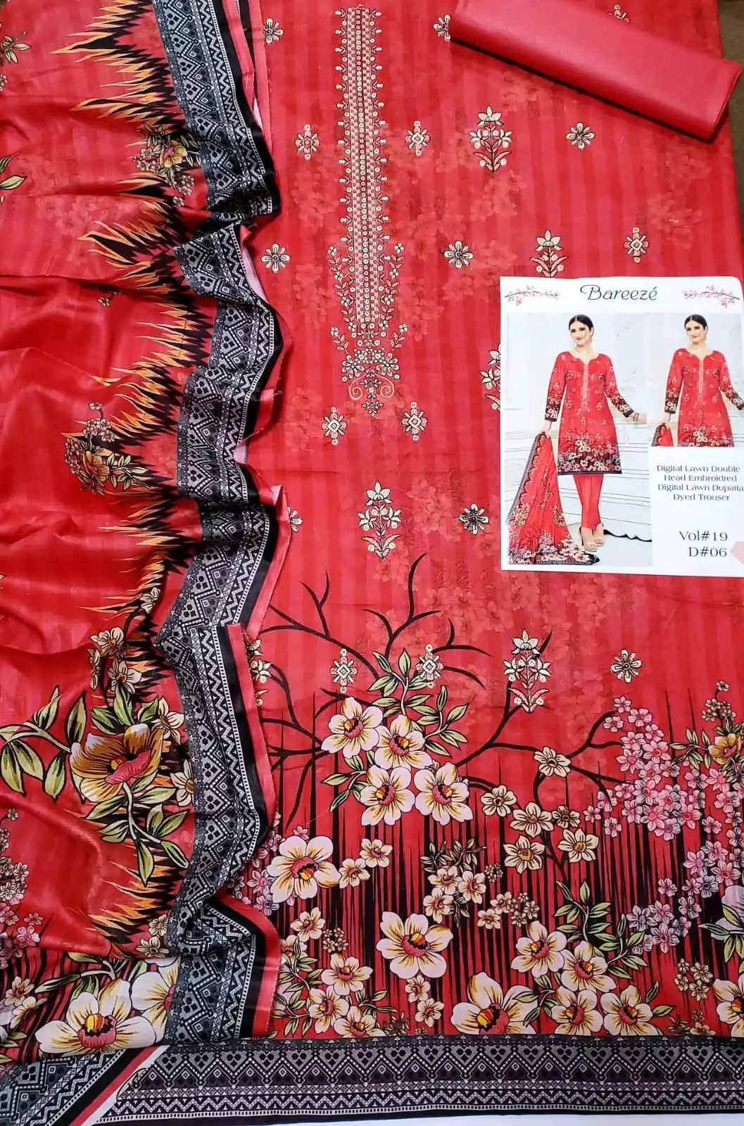 Bareeze 3 Pcs Women