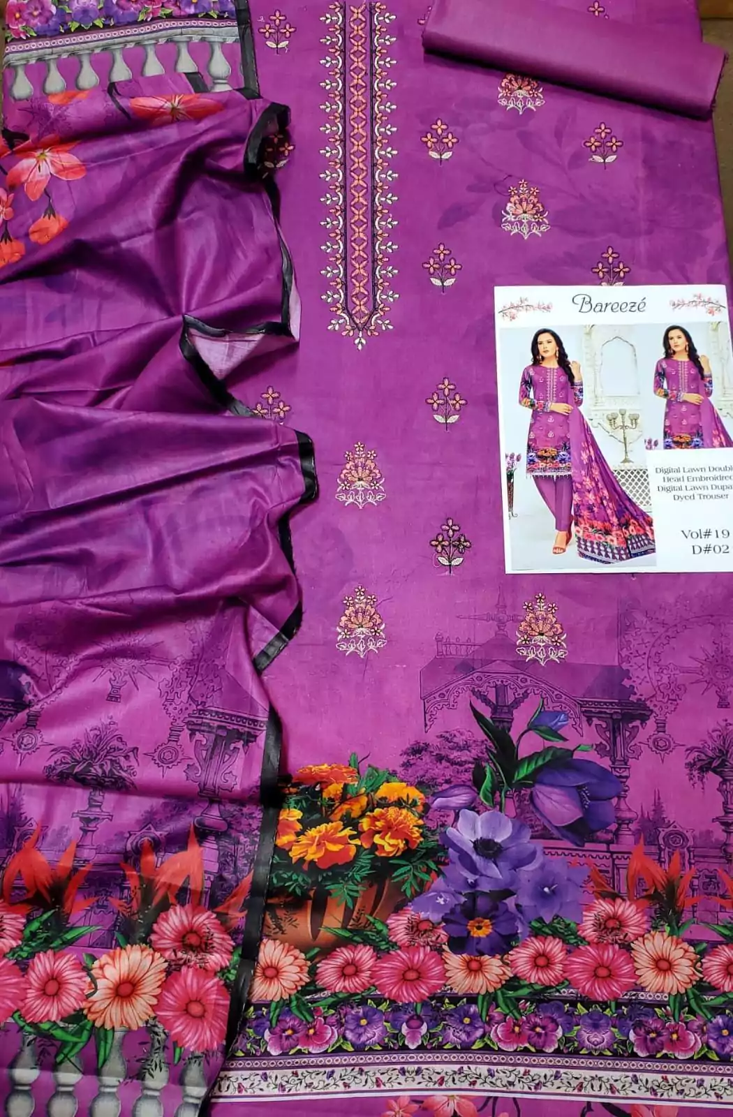 Bareeze 3 Pcs Women