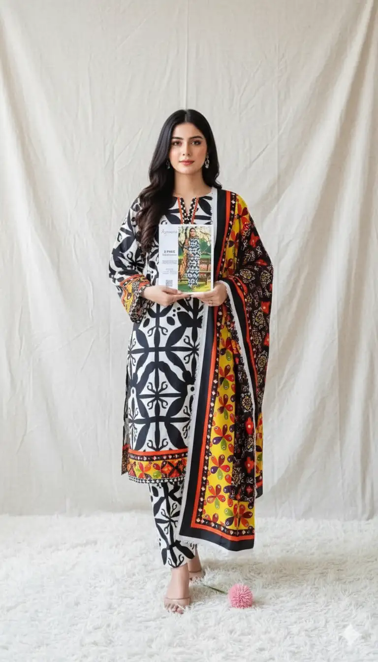 Branded Kayseria Khaddar 3 Pcs Women