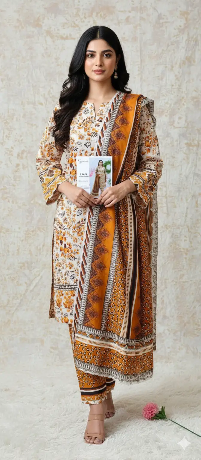 Branded Kayseria Khaddar 3 Pcs Women