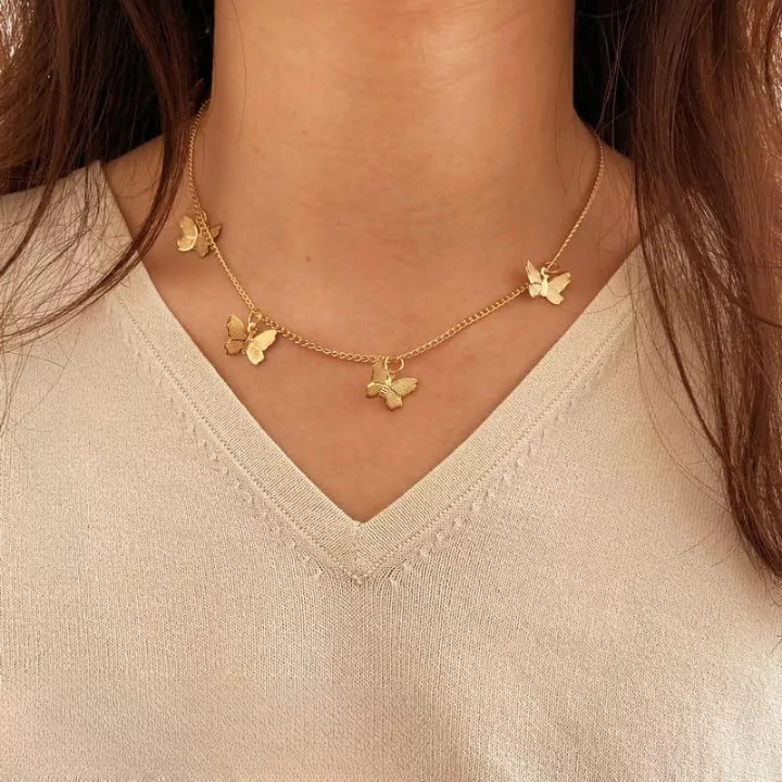 Butterfly Necklace For Girls