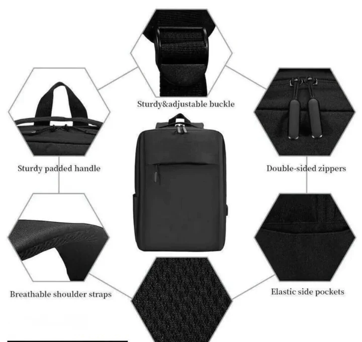 Casual Backpack Bag Black