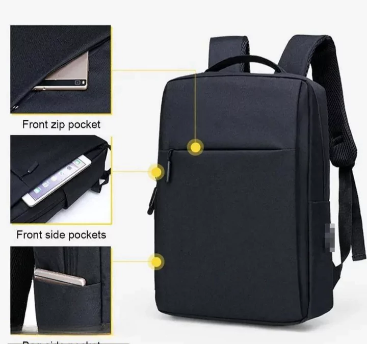Casual Backpack Bag Black