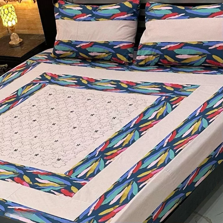 Cotton Sotton Patchwork Double Bedsheet
