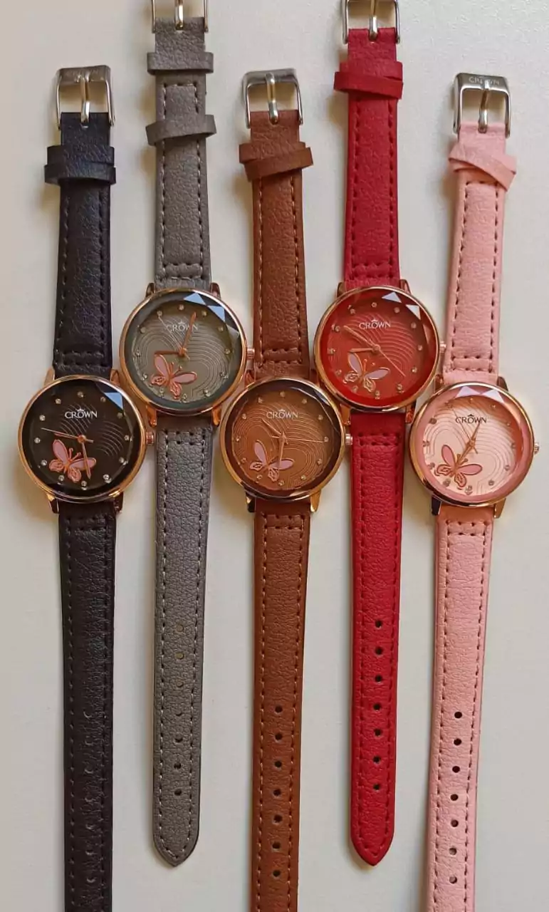 Crown Strap Watch For Girl