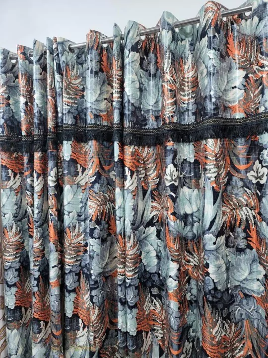 Crystal Silk Printed Curtain