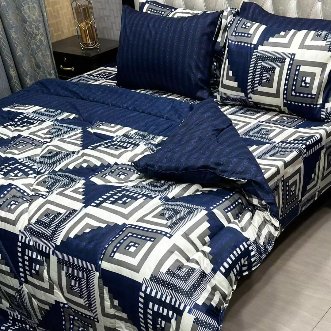 Double Bed Cotton Salonica Print