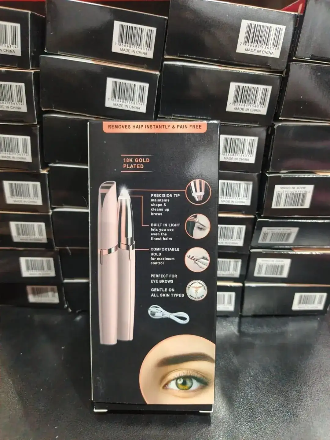 Flawless Pen Eyebrow Trimmer & Facial Hair Remover Rechargeable Trimmer