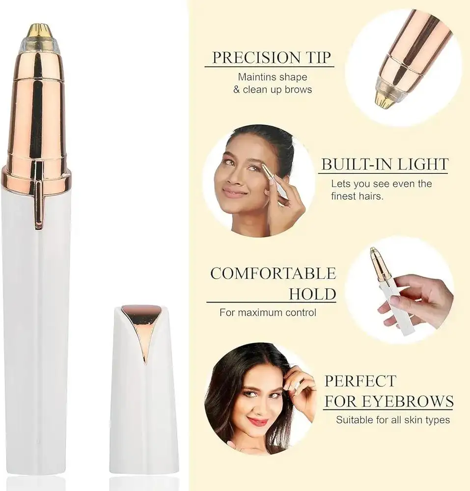 Flawless Pen Eyebrow Trimmer & Facial Hair Remover Rechargeable Trimmer