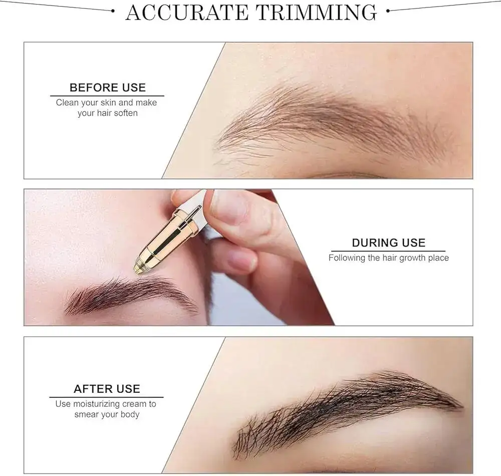 Flawless Pen Eyebrow Trimmer & Facial Hair Remover Rechargeable Trimmer