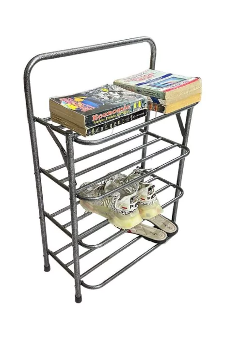 Four Tier Iron Steel Shoe Rack Stand
