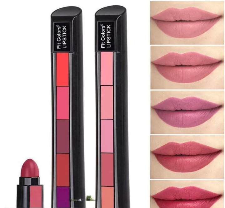 Glossy Lipstick 5 in 1