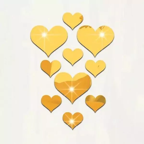 Golden Heart Wall Decor IL97