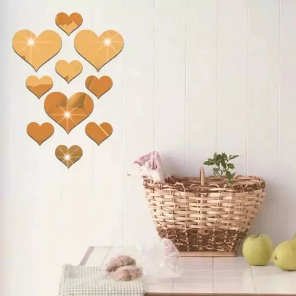 Golden Heart Wall Decor IL97