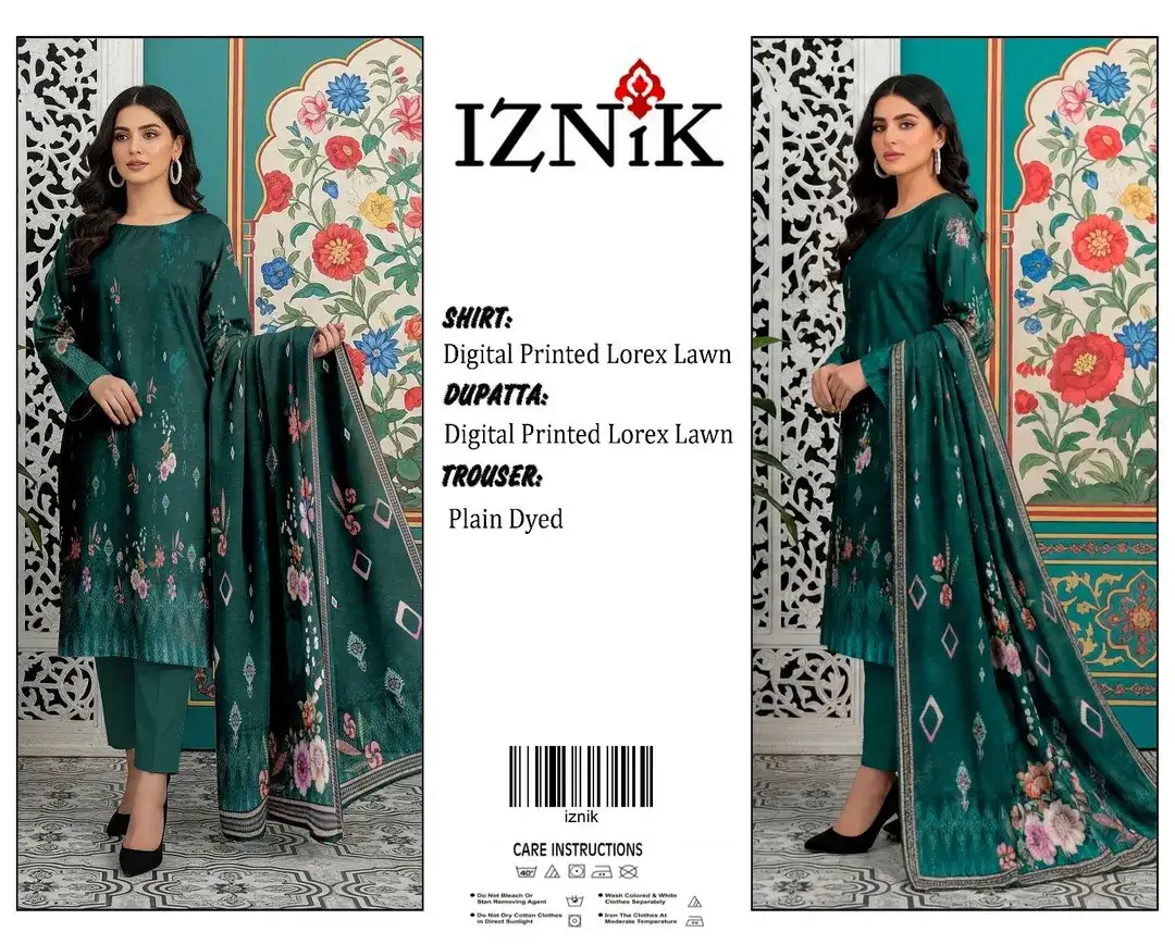Green Digital Print Lawn 3 Pcs Women Suit VW932