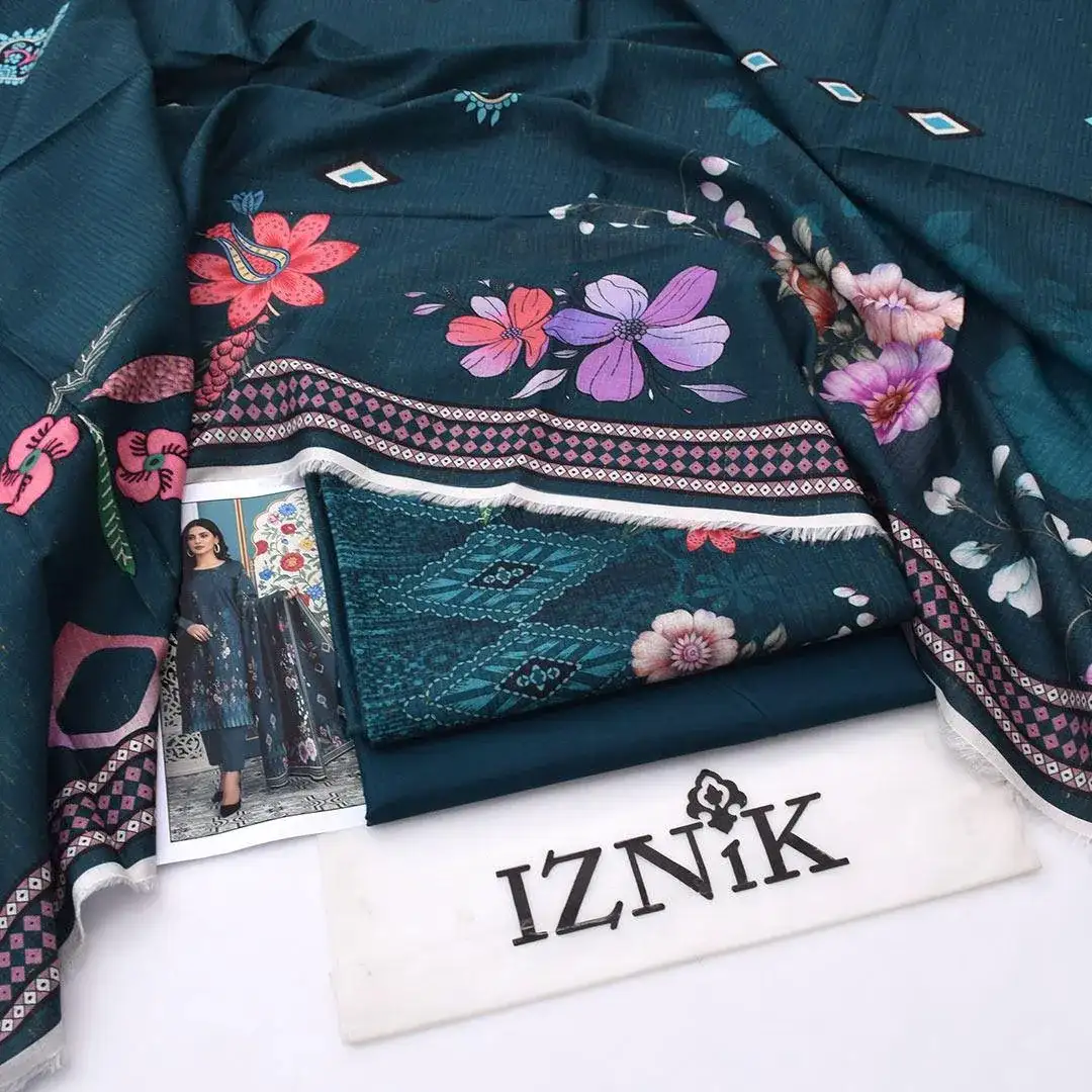 Green Digital Print Lawn 3 Pcs Women Suit VW932