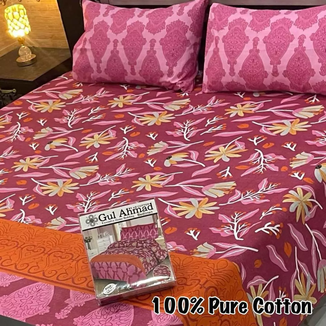 Gul Ahmed 3 Pcs Cotton Printed K