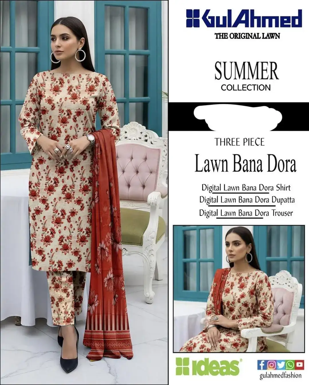Gul Ahmed 3 Pcs Women