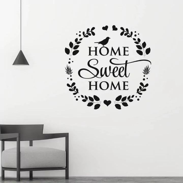 Home Sweet Home Vinyl Wall Decor Sticker