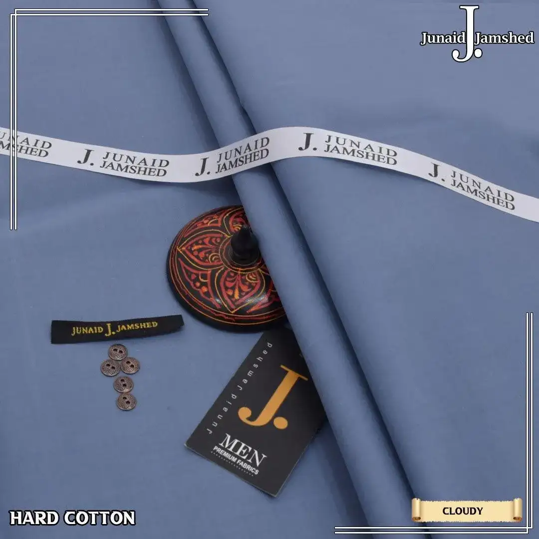 J. Men’s Unstitched Hard Cotton Plain Suit VW745