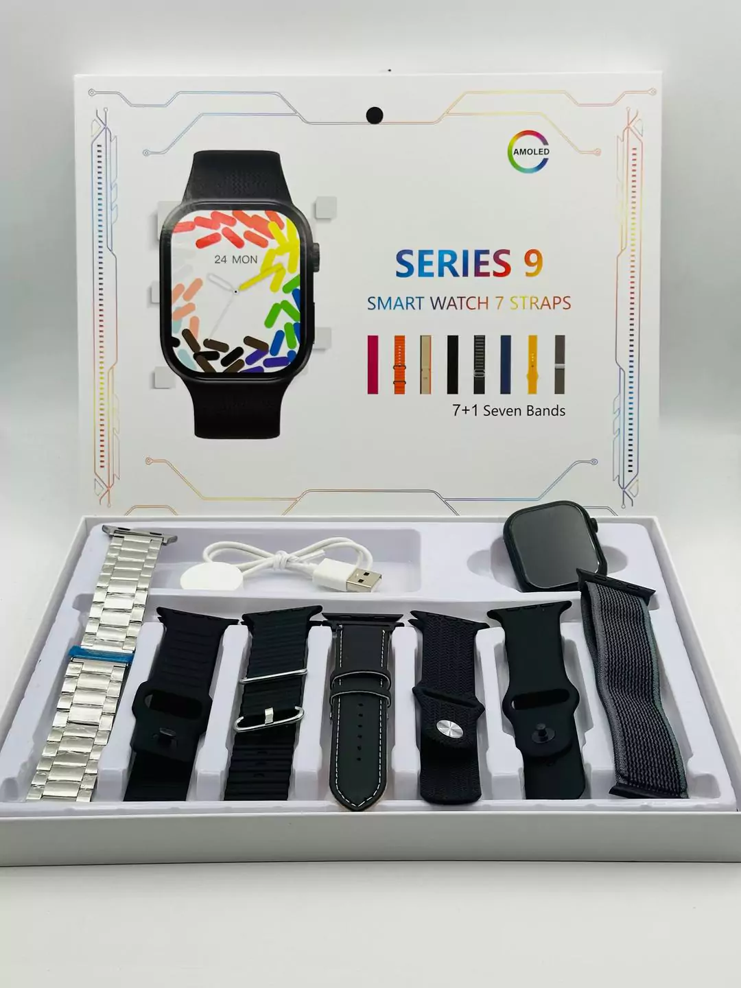 K50 Max Series 9 Smart Watch 7 Straps