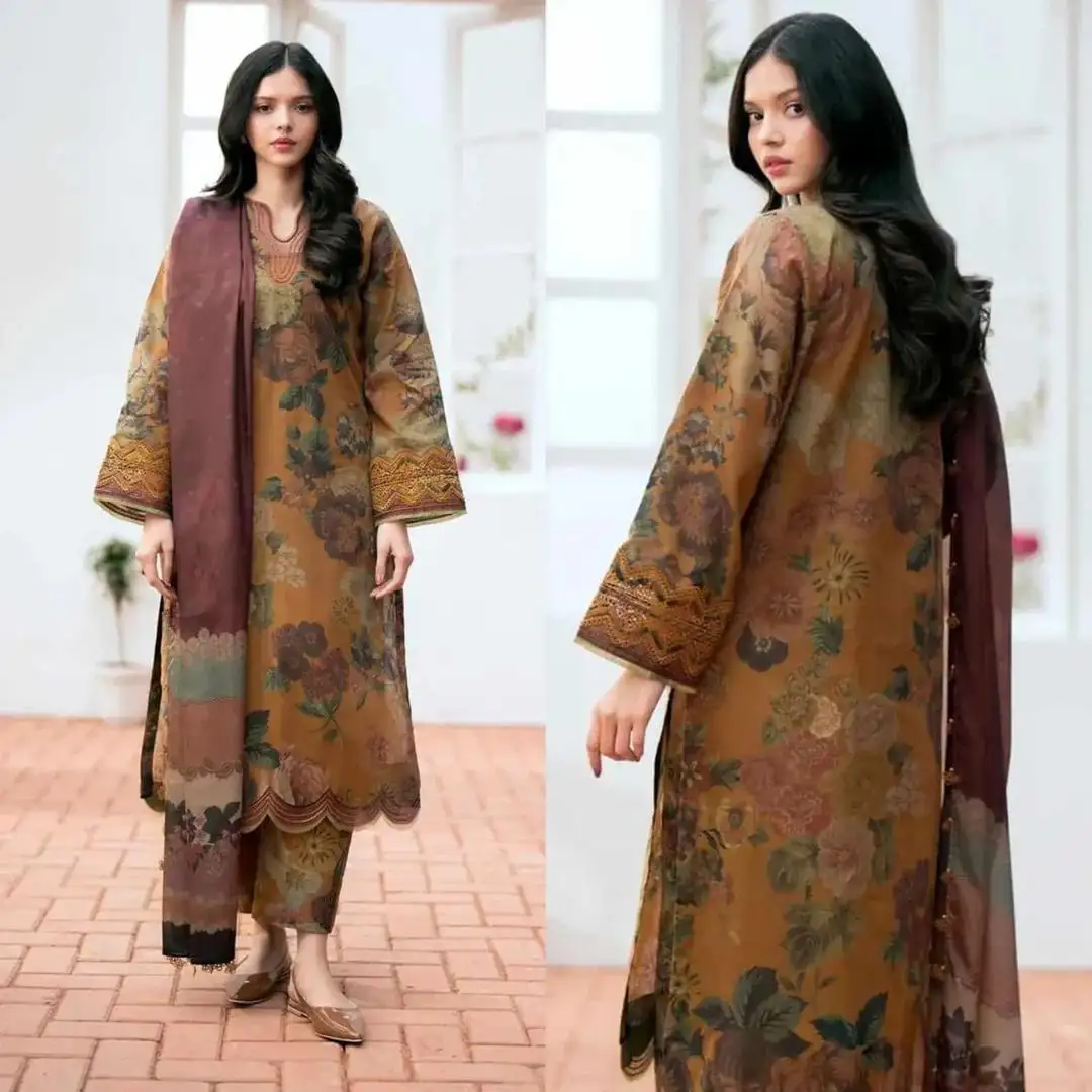 KARANDI MOST HIT ARTICLES 3 Pcs Unstitched Digital Print Suit