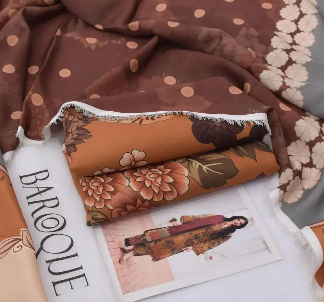 KARANDI MOST HIT ARTICLES 3 Pcs Unstitched Digital Print Suit