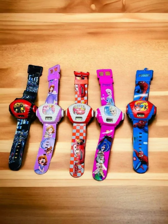 Kids Projector Watch Toy Pink