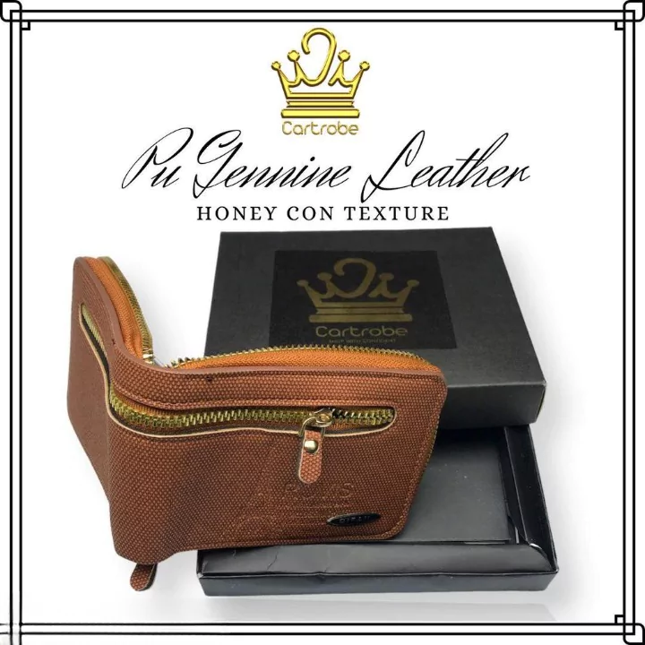 Leather Plain Bi Fold Wallet For Men