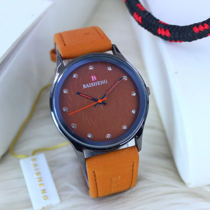 Leather Strap Watch For Men