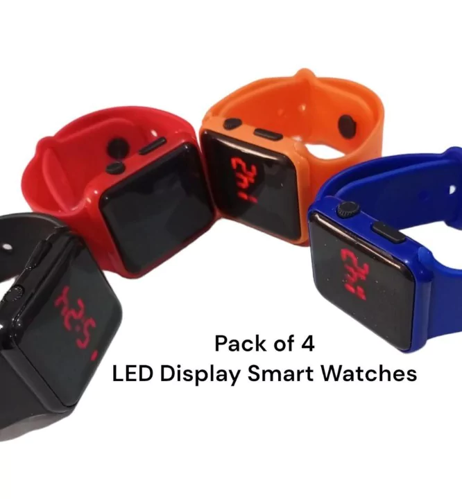 LED DIsplay Smart Watch, Pack of 4