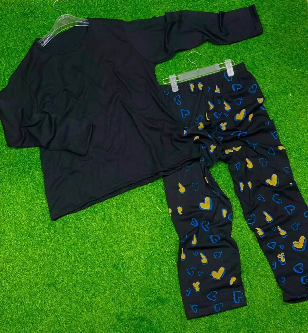 Lounge Wear New Category With Printed Trouser 2 Pcs LI139