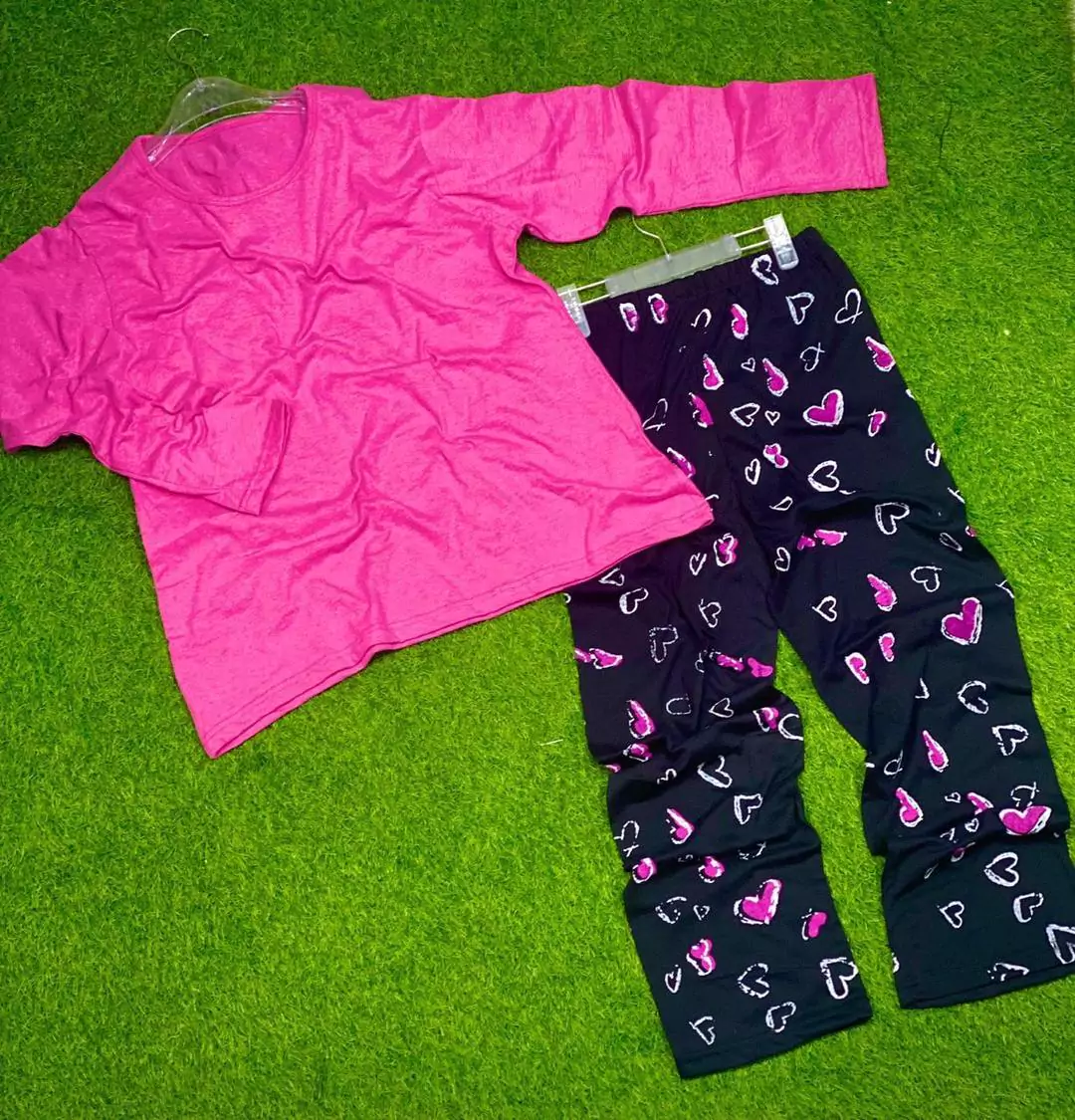 Lounge Wear New Category With Printed Trouser 2 Pcs LI144