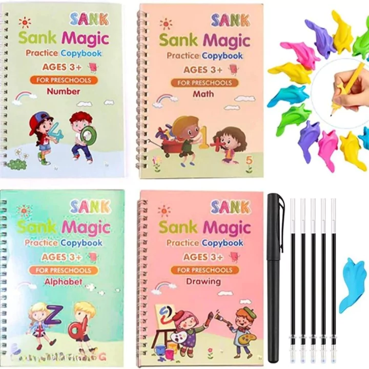 Magic Practice Copybook For Kids Pack of 4