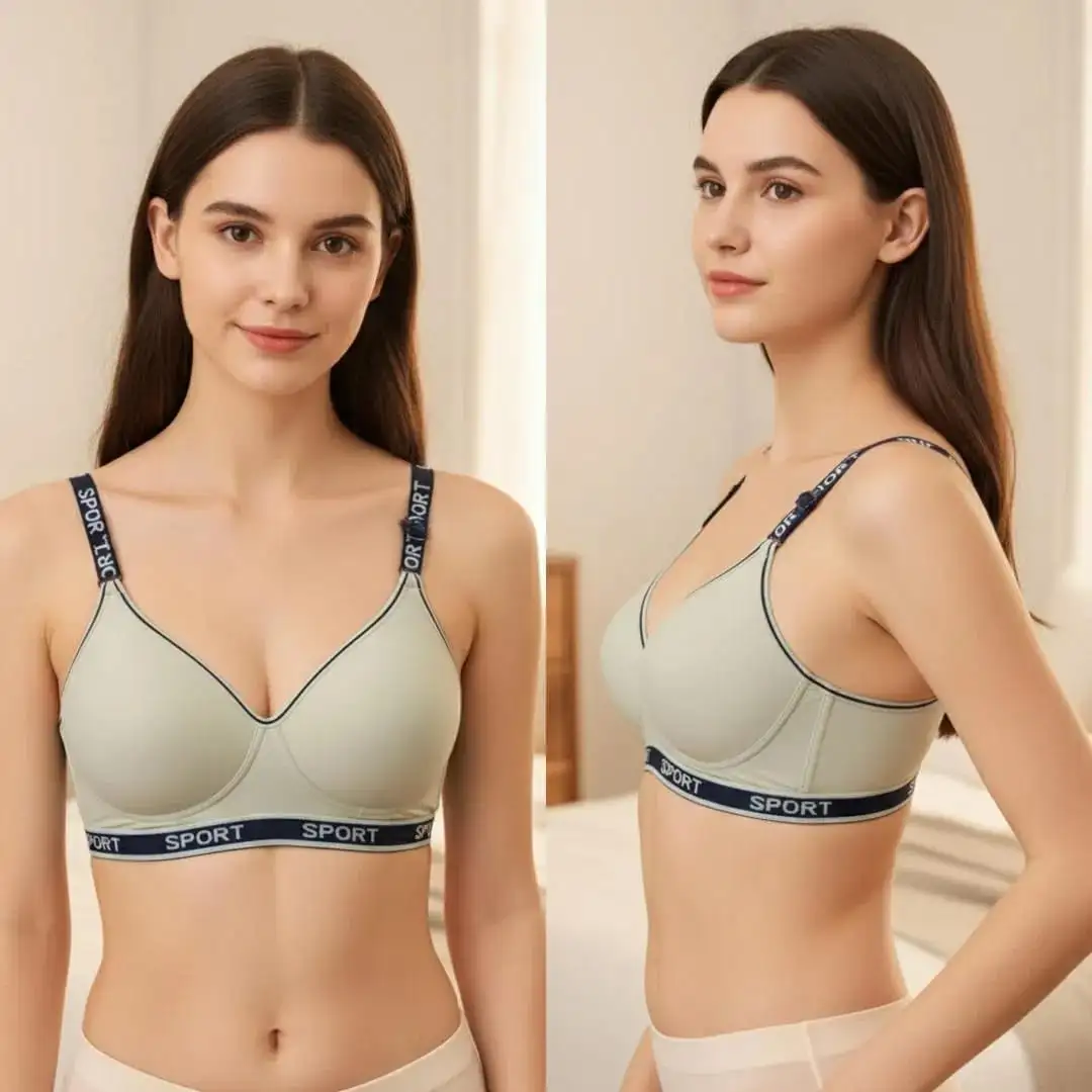 Malai Plain Comfortable And Lightweight Sports Bra VV943