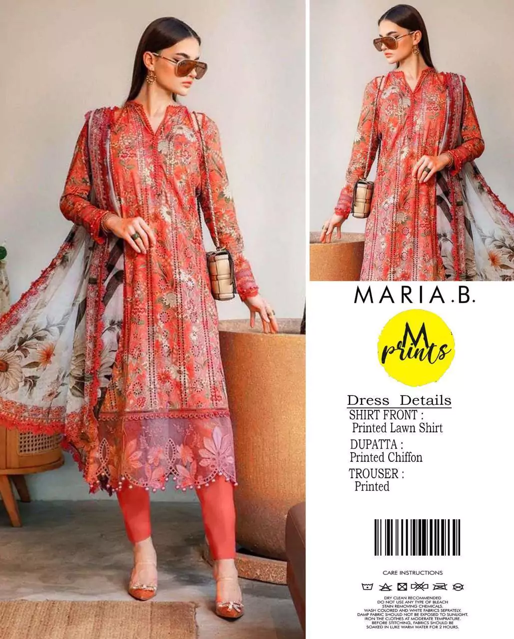 Maria B 3 Pcs Unstitched Lawn Pr