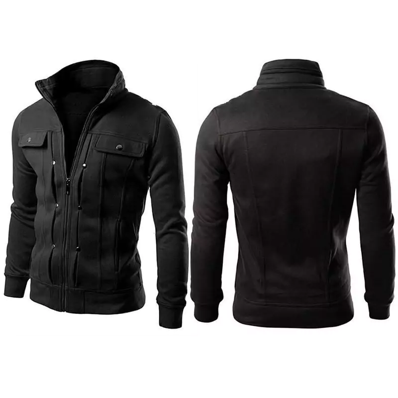 Mexican Style Jacket For Men Black