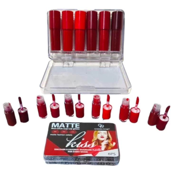 Mini Matte Finish Lip Gloss Pack Of 6