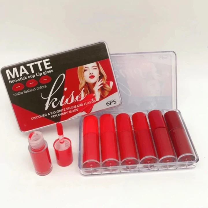 Mini Matte Finish Lip Gloss Pack Of 6