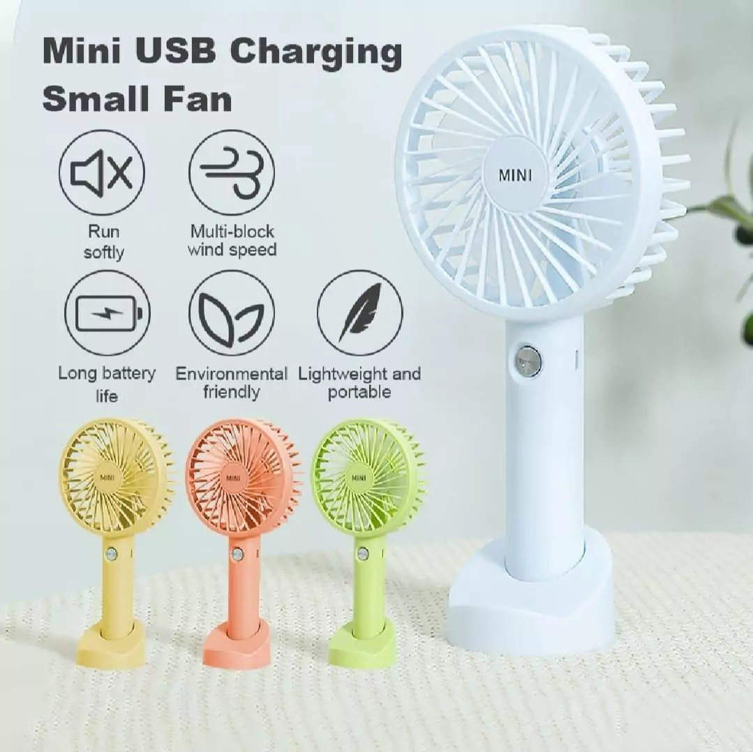 Mini Rechargeable Fan Adjustable Wind Speeds