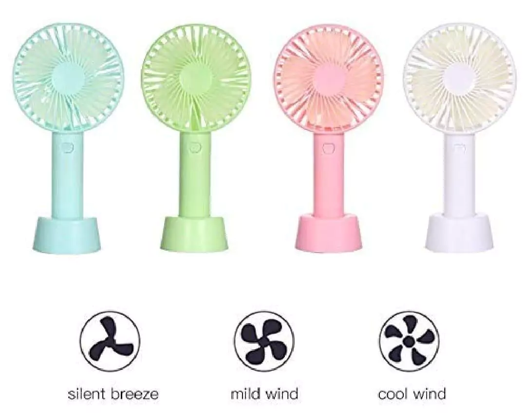Mini Rechargeable Fan Adjustable Wind Speeds
