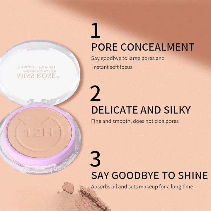 Miss Rose Compact Face Powder